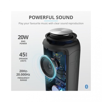 Trust Caro Max Powerful Bluetooth Wireless Speaker Black (23833)