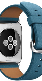 Apple Watch 42mm Stainless Steel Case with Marine Blue Classic Buckle (MMFU2)