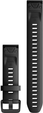 Garmin Ремінець QuickFit 20 для fenix 6S, fenix 5S Plus, fenix 5S, чорний, великий розмір (010-12942-00)