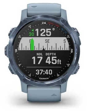 Garmin Descent Mk2S Mineral Blue with Sea Foam Silicone Band (010-02403-07)
