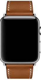 Apple Watch Hermes Leather Single Tour 42mm/44mm/45mm/46mm/49mm Fauve Barenia (MMMR2)