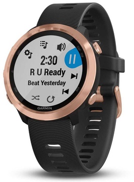 Garmin Forerunner 645 Music Black with Rose Gold Hardware (010-01863-33)