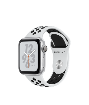 Apple Watch Nike+ Series 4 GPS 40mm Silver Aluminum Case with Pure Platinum/Black Nike Sport Band (MU6H2)