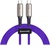 Baseus Water Drop-shaped Lamp Type-C PD2.0 60W Flash Charge Data Cable 20V 3A 1m Purple (CATSD-J05)