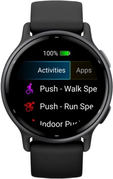Garmin vivoactive 5 Slate Aluminum Bezel with Black Case and Silicone Band (010-02862-10)
