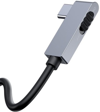 Baseus Bend Angle No.7 Type-C Hub Space Gray (CAHUB-CWJ0G)