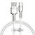Baseus Cafule Metal Data Type-C 66W (2m) Silver White