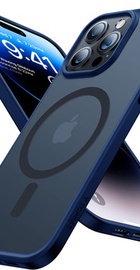 Blueo Frosted Anti-Drop Case for iPhone 14 Pro with MagSafe Purple