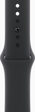 Apple Watch Series 10 GPS + Cellular 42mm Jet Black Aluminum Case With Black Sport Band - M/L (MWX73)