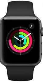 Apple Watch Series 3 GPS 38mm Space Gray with Black Sport Band (MTF02)