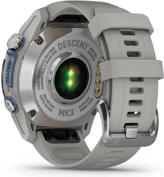 Garmin Descent Mk3 43 mm Stainless Steel with Fog Gray Silicone Band (010-02753-04/03)