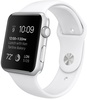 Apple Watch Sport 42mm Silver Aluminum Case with White Sport Band (MJ3N2)