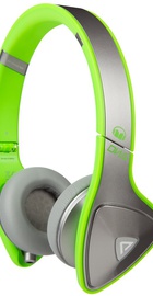Monster DNA Neon On-Ear Silver on Neon Green