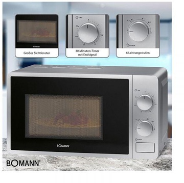 Bomann MW 6014 CB Silver