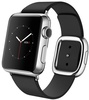 Apple Watch 38mm Stainless Steel Case with Black Modern Buckle (MJYK2)