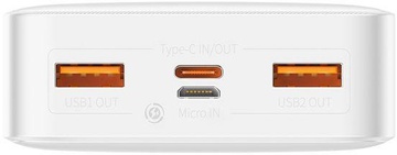 Baseus Bipow Digital Display Powerbank 20000mAh 20W White (PPDML-M02)