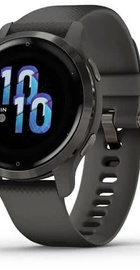 Garmin Venu 2S Slate Bezel with Graphite Case and Silicone Band	(010-02429-10)
