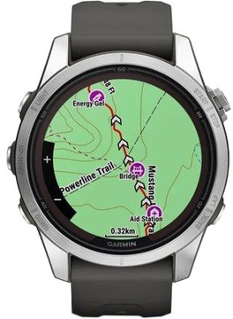 Garmin Fenix 7S Pro Solar Silver w. Graphite Band (010-02776-00/01)