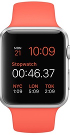Apple Watch Sport 42mm Silver Aluminum Case with Apricot Sport Band (MMFL2)