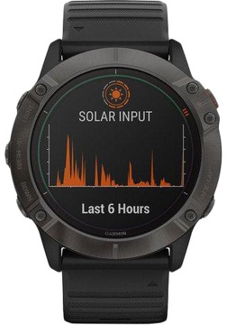 Garmin Fenix 6X Pro Solar Titanium Carbon Grey DLC with Black Band (010-02157-21)