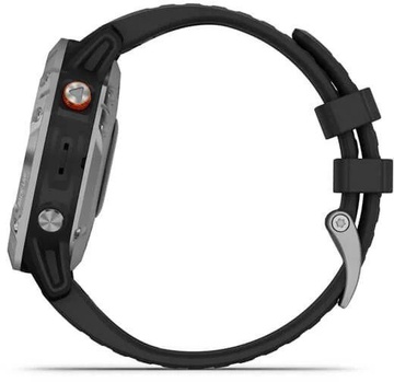 Garmin Fenix 6 Solar Silver with black band (010-02410-00)