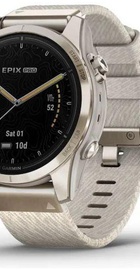 Garmin Epix Pro Gen 2 Sapphire 42mm Soft Gold w. Cream H. Nylon Band (010-02802-20)