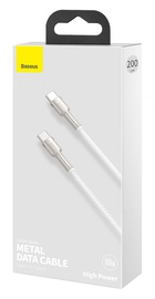 Baseus Cafule Metal Type-C to Type-C 100W (2m) White (CATJK-D02)