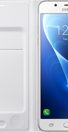 Samsung Flip Wallet for Galaxy J7 2016 J710F (EF-WJ710PWEGRU) White