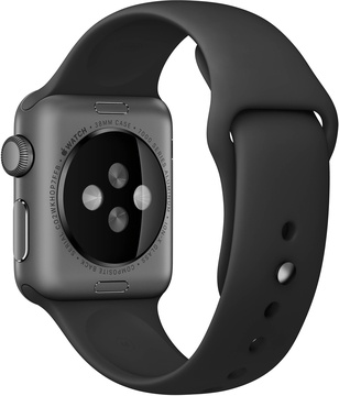 Apple Watch 38mm Series 3 GPS Space Gray Aluminum Case with Gray Sport Band (MR352)
