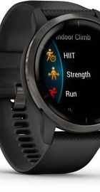 Garmin Venu 2 Slate Stainless Steel Bezel with Black Case and Silicone Band (010-02430-11/01)