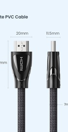 Ugreen PVC Delicate HDMI 2.1 8K/60Hz (4K/120Hz, 48 Гбит/с, HDCP2.2) 2m
