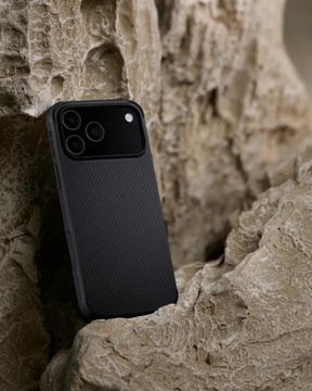 Pitaka Aramid ProGuard Case for iPhone 17 Pro Max 600D Black/Grey [Twill] (KI1701MGPM)