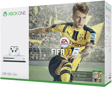 Microsoft Xbox One S 500Gb White + FIFA 17