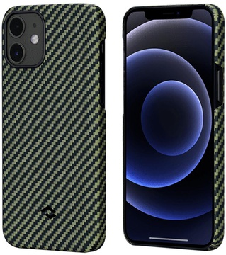 Pitaka MagEZ Case Twill iPhone 12 Mini Black/Yellow (KI1205)