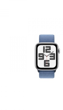 Apple Watch SE 2 GPS 44mm Silver Aluminium Case with Winter Blue Sport Loop (MREF3)