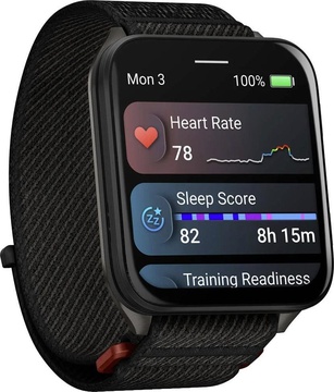 Garmin Venu X1 Black with Slate Titanium Caseback and Black ComfortFit Nylon Band (010-02980-00/02)