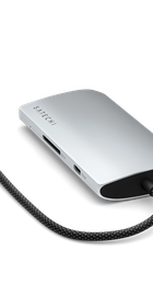 Satechi USB-C Multiport Adapter 8K with Ethernet V3 Silver (ST-P8KES)