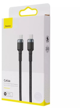 Baseus Cafule Type-C to Type-C PD 2.0 100W (2m) Black