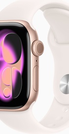 Apple Watch Series 11 GPS 42mm Rose Gold Alu. Case w. Light Blush S. Band - M/L (MEU44)
