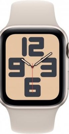 Apple Watch SE 2 GPS 40mm Starlight Aluminium Case with Starlight Sport Band S/M (MR9U3)