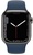 Apple Watch Series 7 GPS + Cellular 41mm Graphite Stainless Steel Case with Abyss Blue Sport Band (MKHJ3, MKJ13)