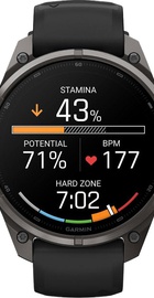 Garmin Fenix 9 Pro inReach 47mm Carbon Gray DLC Titanium w. Black/Pebble Gray Silicone B. (010-04336-10/11)