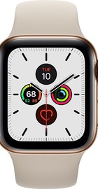 Apple Watch Series 5 GPS + Cellular 40mm Gold Stainless Steel Case with Stone Sport Band (MWWU2, MWX62)