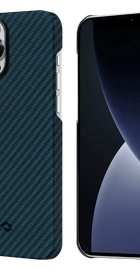 Pitaka MagEZ Case 2 Twill Black/Blue for iPhone 13 Pro Max (KI1308PM)