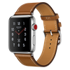 Apple Watch Hermes 42mm Series 3 GPS + Cellular Stainless Steel Case with Fauve Barenia Leather Single Tour (MQMR2)