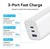 Vention 3-port USB(C+C+A) GaN Charger (65W/30W/30W) White