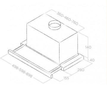 Elica TT14 LUX BL/A/60