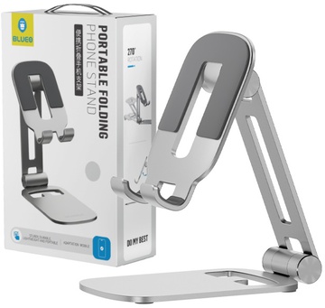Blueo Portable Folding Phone Stand Dark Silver