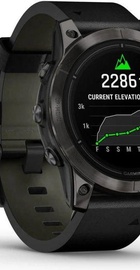 Garmin Epix Pro Gen 2 Sapphire 47mm Carbon G. DLC Tit. with B. Leather Band (010-02803-30)