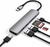 Satechi Aluminum Type-C Slim Multi-Port Adapter 4K V2 Space Gray (ST-SCMA2M)